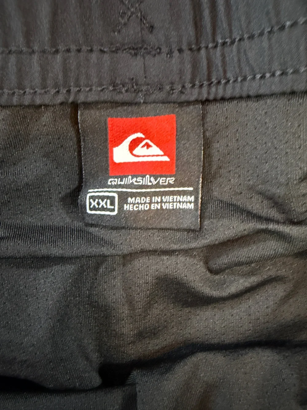 NWT Quiksilver Swim Trunks Men's XXL Gray Geometric 7 Inch Boardshort